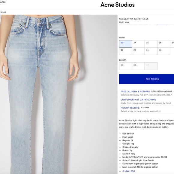 ACNE STUDIOS JEANS - Picture 2 of 3